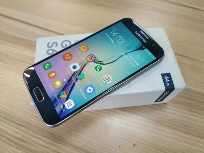 Лот: 12190236. Фото: 1. Samsung Galaxy S6 Duos 64G. Черный... Смартфоны