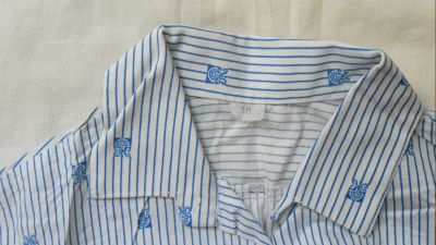 Лот: 3865971. Фото: 1. НОВАЯ мальч. рубашка , бел- голубая... Рубашки, блузки, водолазки