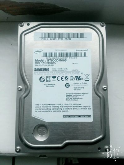Лот: 9233084. Фото: 1. Samsung ST500DM005. Жёсткие диски (HDD)