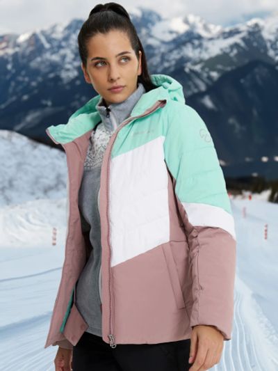 Лот: 23561502. Фото: 1. Пуховик женский Glissade, Зеленый. Легкие куртки, толстовки