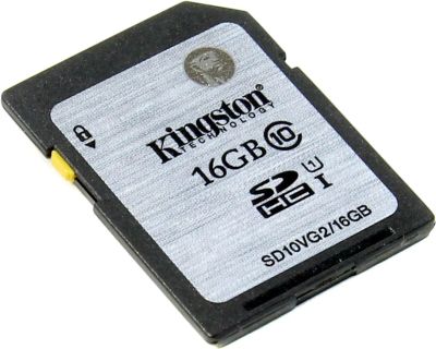Лот: 8153577. Фото: 1. Карта памяти SD HC 16 GB Kingston... Карты памяти