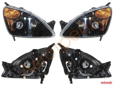Лот: 6472030. Фото: 1. Фара Honda CR-V 04-06 черные линзы... Оптика и освещение