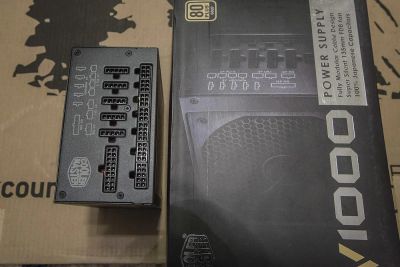 Лот: 5049488. Фото: 1. Cooler Master V1000(RS-A00-AFBA-G1... Корпуса, блоки питания