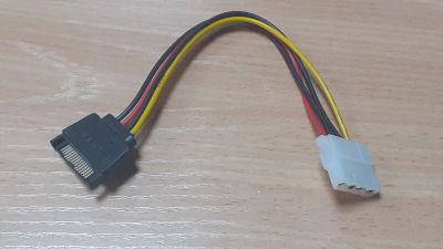 Лот: 19658965. Фото: 1. Переходник c SATA на Molex, для... Шлейфы, кабели, переходники