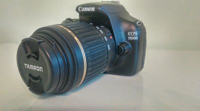 Лот: 5907729. Фото: 1. Canon eos 1100d body + 2 объектива... Цифровые зеркальные
