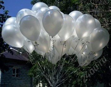 Лот: 5709910. Фото: 1. Воздушные шары - белые. 15 шт. Воздушные шары