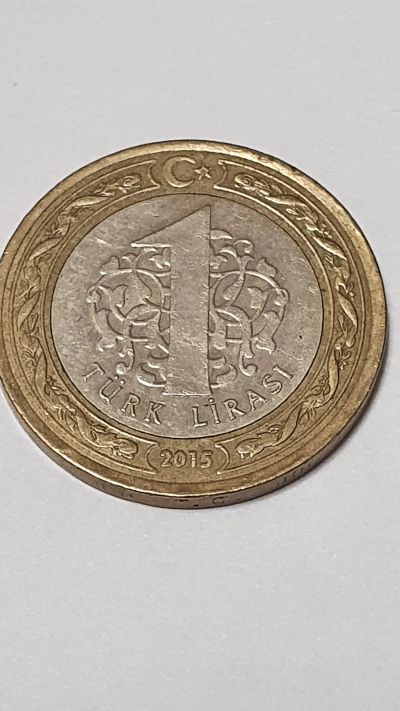 Лот: 20614835. Фото: 1. Монета Турция 1 лира. Европа