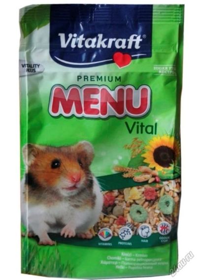 Лот: 5840097. Фото: 1. Корм Vitakraft Premium Menu Vital... Корма