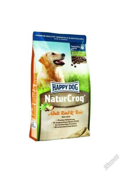 Лот: 5579404. Фото: 1. Корм Happy Dog Premium NaturCroq... Корма