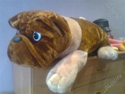 Лот: 2518365. Фото: 1. Игрушка Собака Бульдог. Мягкие