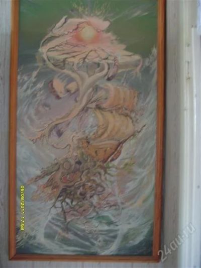 Лот: 975125. Фото: 1. Картина (Ноев ковчег) Митягин... Картины, гравюры