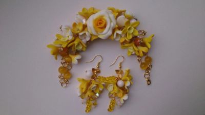 Лот: 4085215. Фото: 1. Комплект "Весеннее настроение... Бижутерия ручной работы