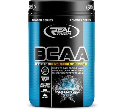 Лот: 8317478. Фото: 1. Real Pharm BCAA (400 г - вишня... Спортивное питание, витамины