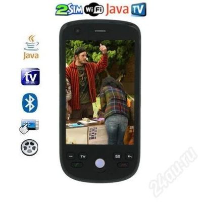 Лот: 528282. Фото: 1. HTC Tattoo - 2sim, TV, FM, Wi-Fi... Кнопочные мобильные телефоны