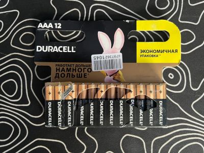 Лот: 25224692. Фото: 1. Мизинчиковые батарейки Duracell... Батарейки, аккумуляторы, элементы питания