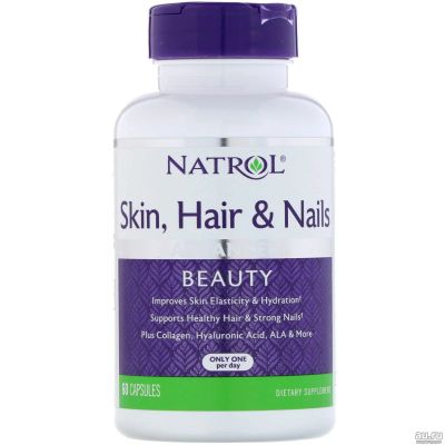 Лот: 16317967. Фото: 1. Natrol - Skin, Hair & Nails, Кожа... Спортивное питание, витамины