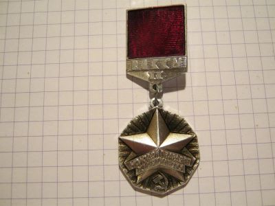 Лот: 3690002. Фото: 1. медаль молодой гвардеец 11 пятилетки. Другое (значки, медали, жетоны)