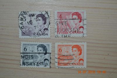 Лот: 5817140. Фото: 1. Марки Канады 1960-х годов. Королева. Марки