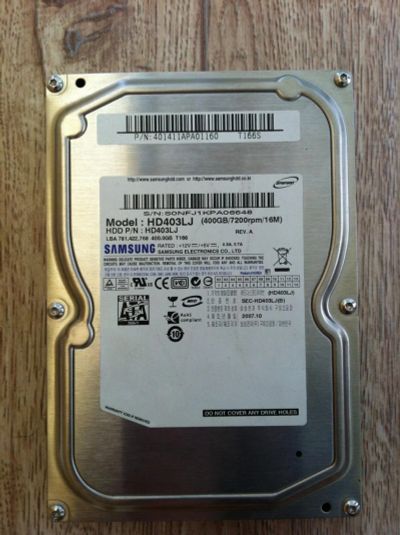 Лот: 8006676. Фото: 1. Samsung_3.5_400Gb. Жёсткие диски (HDD)