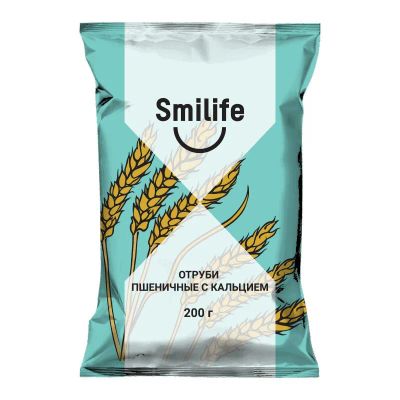 Лот: 23724064. Фото: 1. Smilife Отруби хрустящие пшеничные... Лекарства