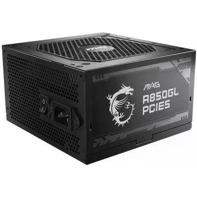 Лот: 24876966. Фото: 1. Блок питания MSI MAG A850GL (306-7ZP8A11-CE0... Корпуса, блоки питания
