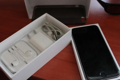 Лот: 7241676. Фото: 1. apple Iphone 6 space gray 16 gb... Смартфоны