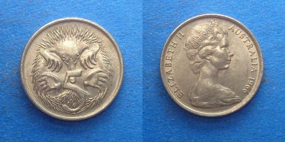 Лот: 16014118. Фото: 1. Австралия 5 центов 1966. Австралия и Океания