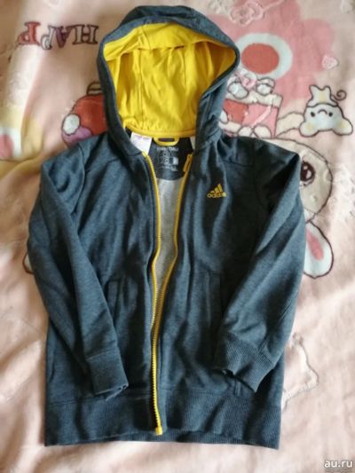 Лот: 16740562. Фото: 1. кофта adidas(оригинал), 128размер. Свитера, худи, толстовки