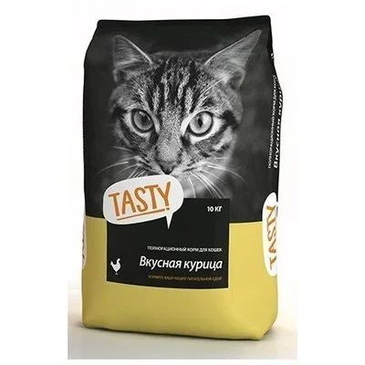 Лот: 13964137. Фото: 1. Tasty (Тэсти) Курица 10кг сухой... Корма