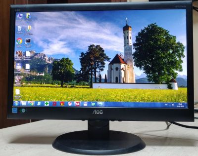 Лот: 19975298. Фото: 1. Монитор 18.5" AOC e950Swda/1366x768... ЖК-мониторы