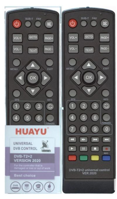Лот: 18723568. Фото: 1. Пульт Huayu DVB-T2+2 ver. 2020... Пульты ДУ
