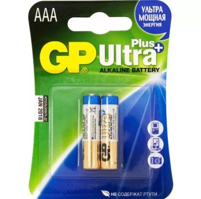 Лот: 15592586. Фото: 1. Батарейка AAA(LR03) GP Ultra Plus... Батарейки, аккумуляторы, элементы питания