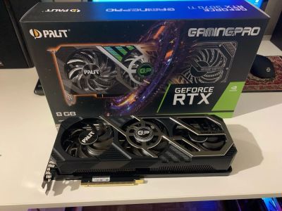 Лот: 19138684. Фото: 1. Видеокарта Rtx 3070 ti gaming... Видеокарты