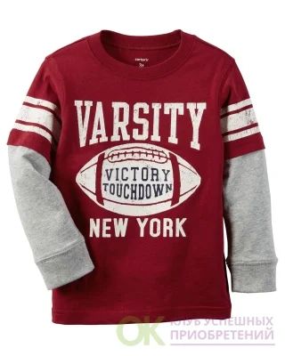 Лот: 9627729. Фото: 1. Carters футболка с длинным руковом... Свитера, худи, толстовки