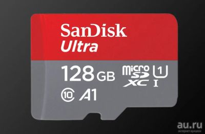 Лот: 13568601. Фото: 1. Sandisk Ultra MicroSD XC 128 GB... Карты памяти