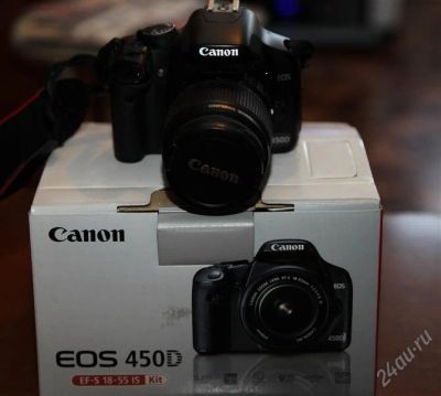 Лот: 946512. Фото: 1. Canon 450D EF-S 18-55IS. Цифровые зеркальные