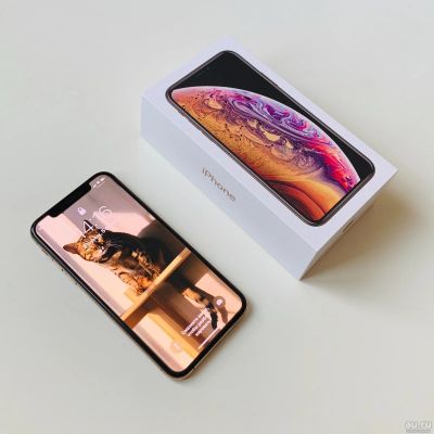 Лот: 13146188. Фото: 1. iPhone XS 64 GB Gold, Ростест... Смартфоны