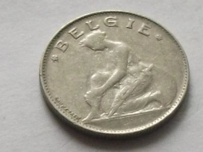 Лот: 16102352. Фото: 1. Монета 1 франк один Бельгия 1922... Европа