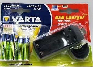 Лот: 10554979. Фото: 1. Набор Зарядное устройство VARTA... Зарядные устройства, блоки питания для бытовой техники