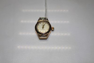 Лот: 10799586. Фото: 1. Часы золотые с бриллиантом №З... Драгоценные наручные часы