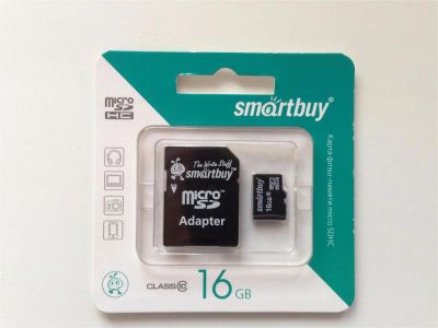 Лот: 6838932. Фото: 1. Карта памяти МикроSDHD 16 GB Smart... Карты памяти