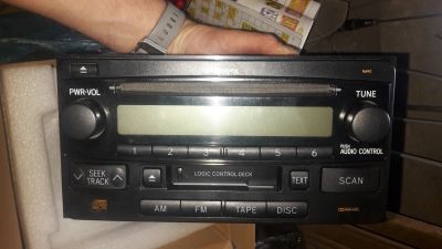 Лот: 12306554. Фото: 1. Магнитола toyota 2 DIN wide CD... Автомагнитолы