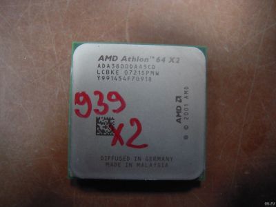 Лот: 3287362. Фото: 1. Процессор 2 ядра сокет 939 Athlon... Процессоры