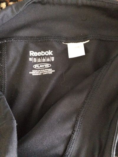 Лот: 11732857. Фото: 1. reebok бриджи 42-44 черные. Брюки, шорты