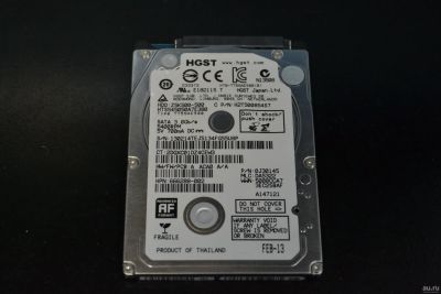 Лот: 15938055. Фото: 1. Жесткий жёсткий слим диск в ноутбук... Жёсткие диски (HDD)