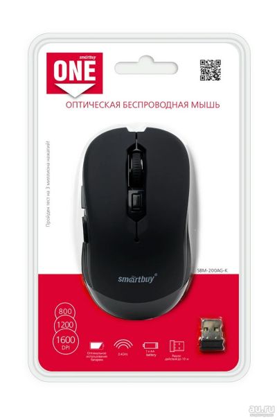 Лот: 18074603. Фото: 1. Мышь беспроводная SmartBuy One... Клавиатуры и мыши