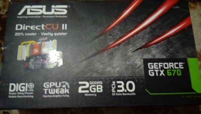 Лот: 12877370. Фото: 1. Видеокарта ASUS GeForce GTX670. Видеокарты