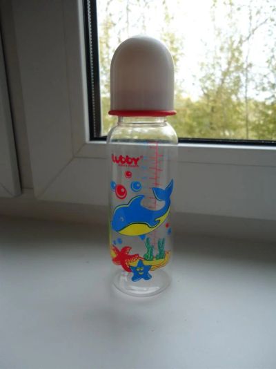Лот: 3265904. Фото: 1. Бутылочка lubby с рыбками. Всё для кормления