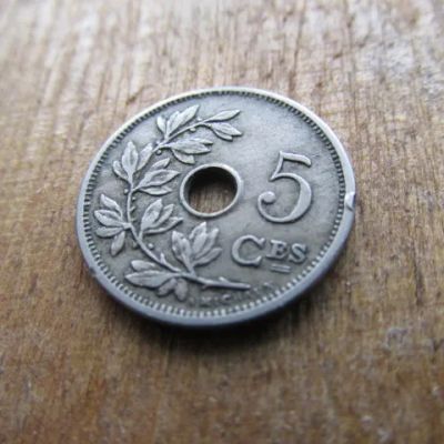 Лот: 24889196. Фото: 1. Монета 5 сантим пять Бельгия 1905... Европа