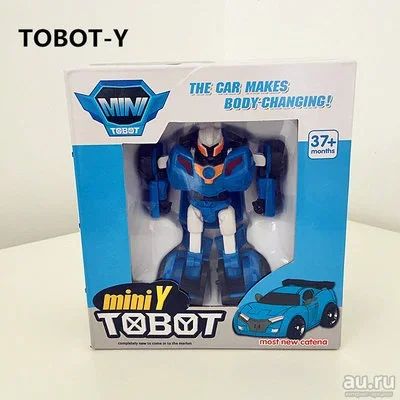 Лот: 8480792. Фото: 1. Робот-трансформер, Тобот голубой... Машины и техника